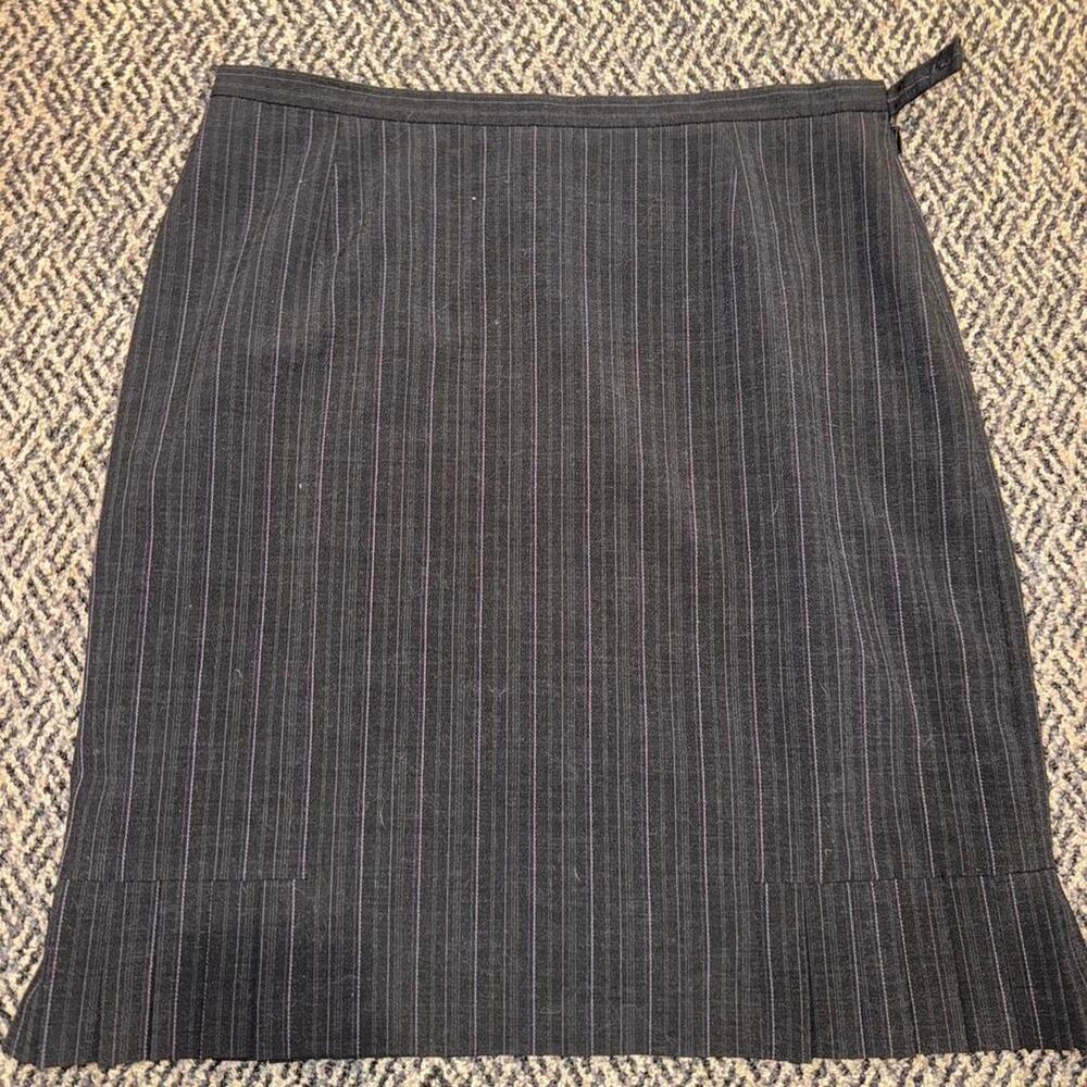 Tailored mini skirt faint pinstripe
